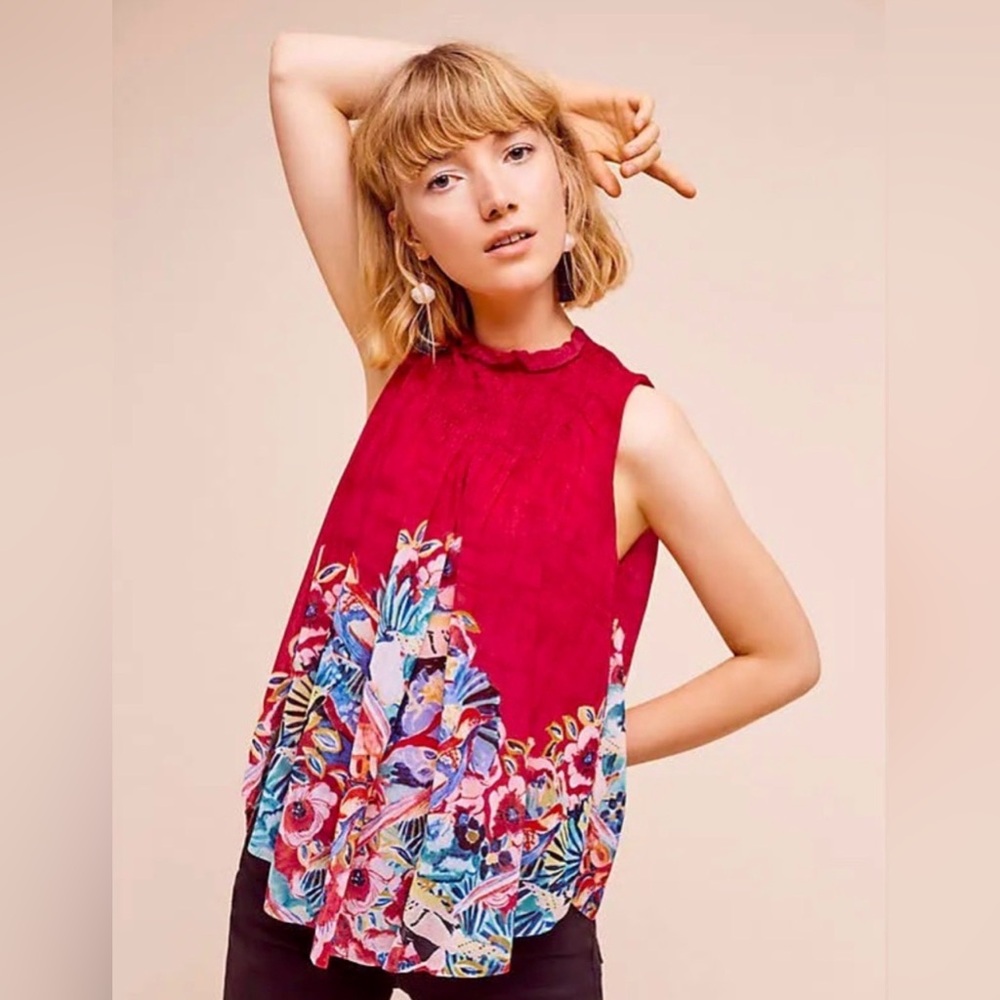 ❤️ Anthropologie Dominica Deletta Sleeveless Top ❤️